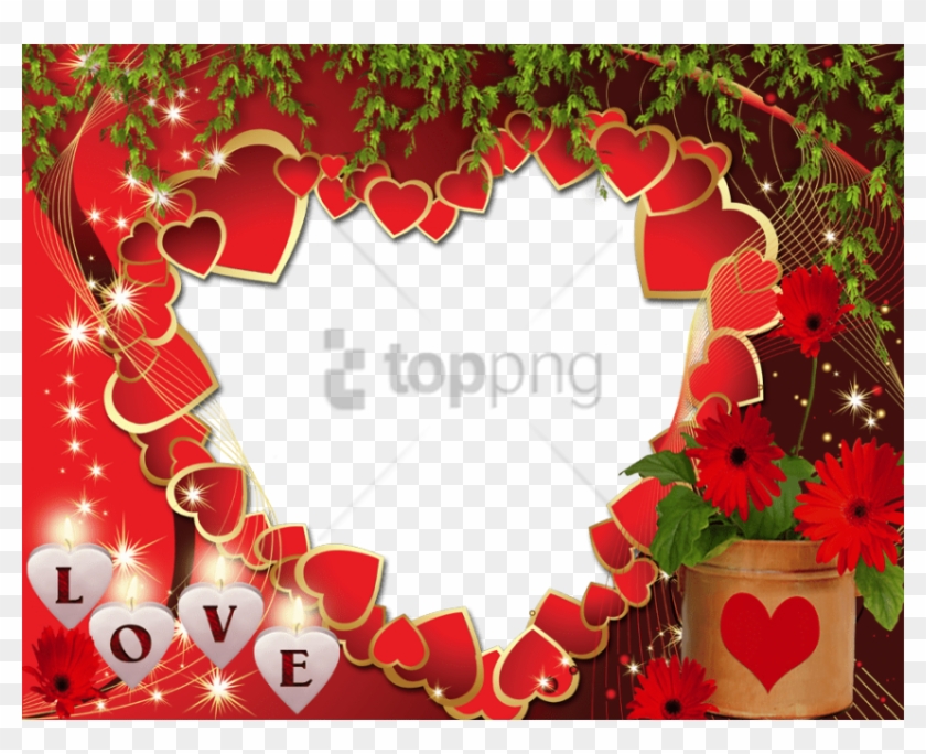 Free Png Love Frame Full Hd Png Image With Transparent - Hd Love Photo Frame Clipart #1629197
