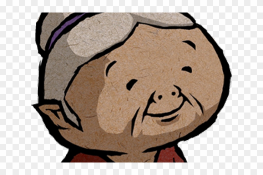 Brown Clipart Grandmother - Cartoon - Png Download #1629391