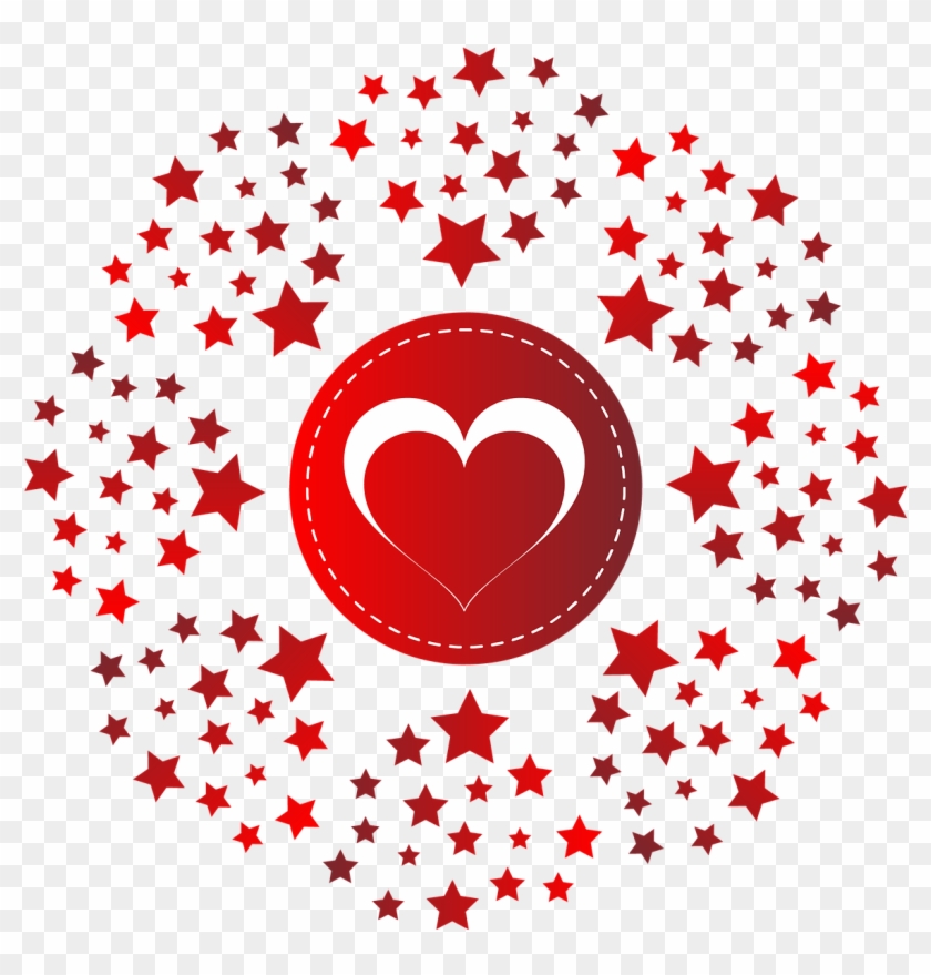 Monogram Heart Pattern - Monograma Moldura Com Fundo Transparente Png Clipart #1629568