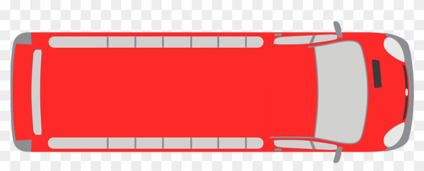 960 X 480 3 - Bus Top View Vector Clipart #1629649