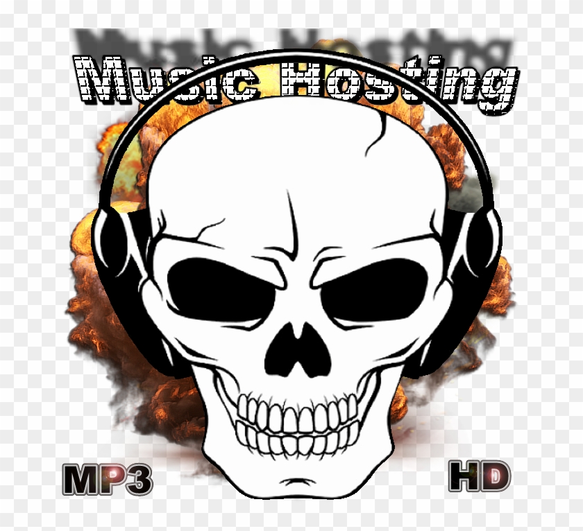 Music Hosting - Skull Clipart