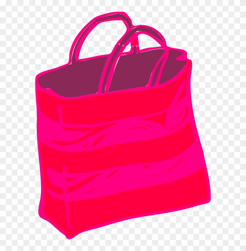 Shopping Bags Pink Shopping Bag Clipart - Bag Clipart Transparent Background - Png Download #1630334
