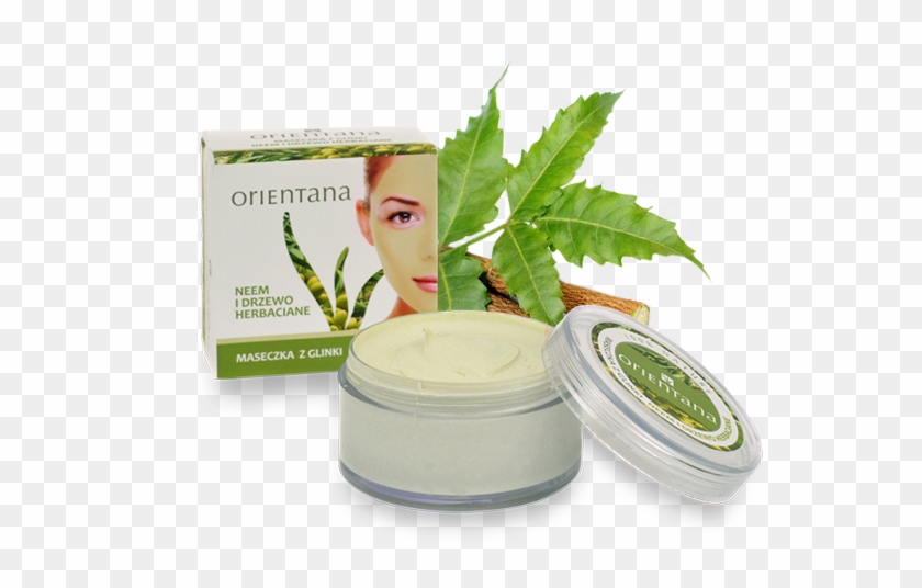 Clay Face Mask Neem And Tea Tree Orientana Or019 - Orientana Maseczka Clipart