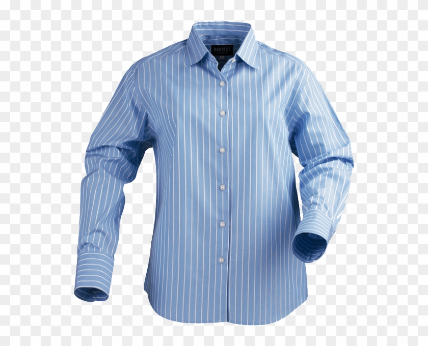 Virginia Ladies Cotton Business Shirt - Long-sleeved T-shirt Clipart