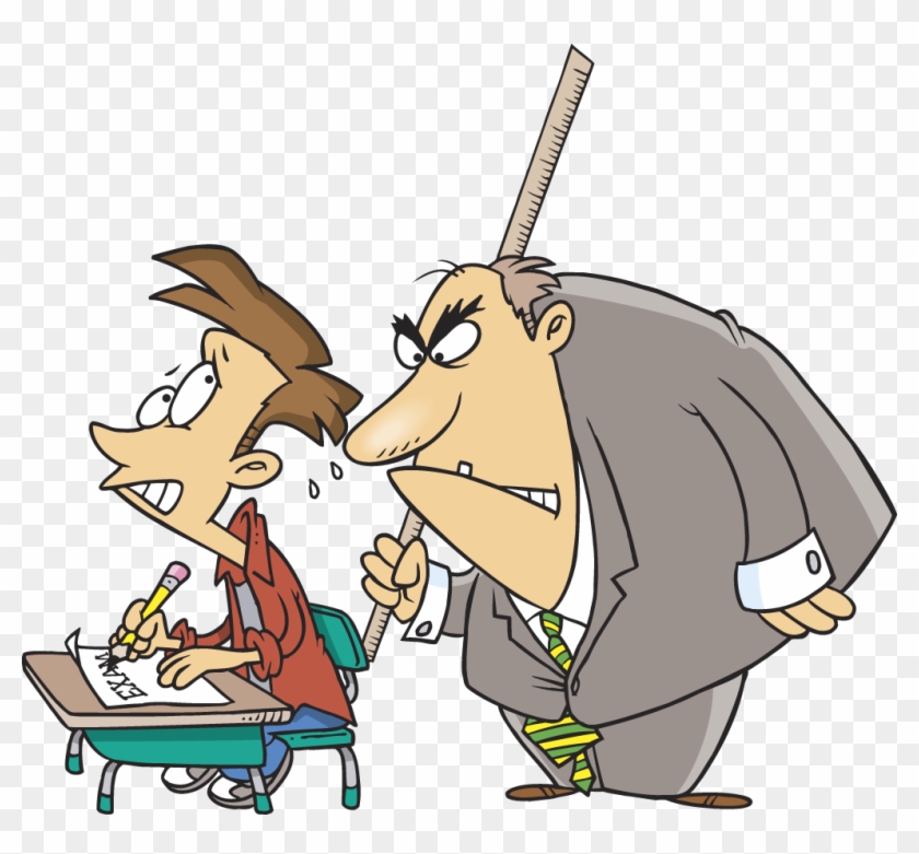 Mind Clipart Student Testing - Mean Teacher Clip Art - Png Download