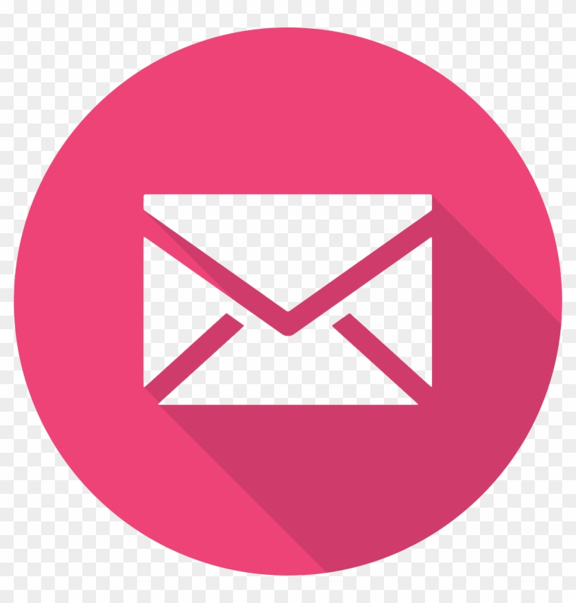 Mail Icon Png Pink Clipart #1631802