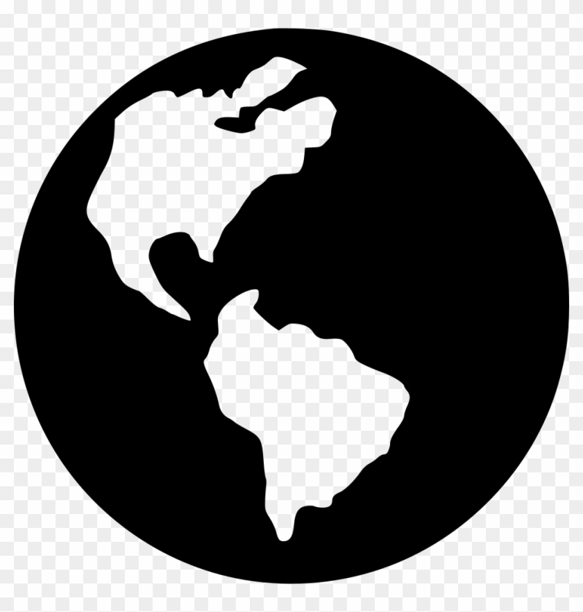 Earth World Globe Internet Comments - World Symbol Black And White Clipart