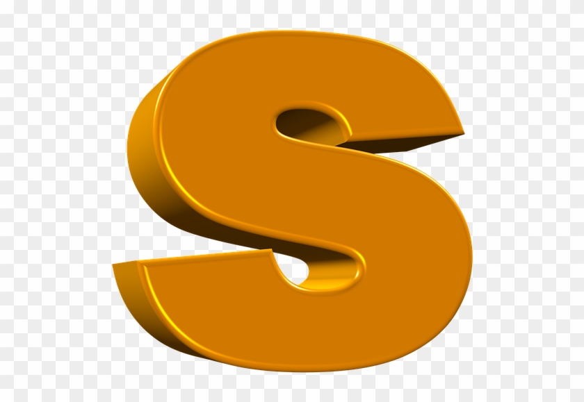 Letter, 3d, Alphabet, S - 3d Alphabet Png Png Clipart