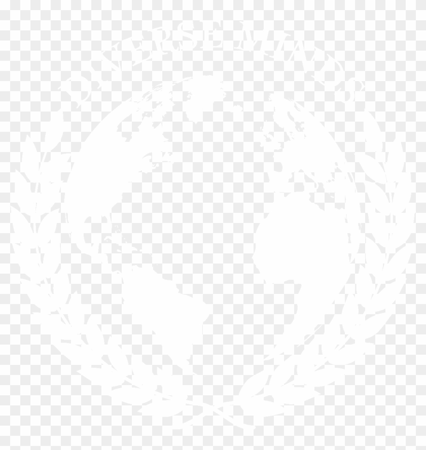 Diverse Minds Globe Logo White - Globe Logos Black And White Clipart #1632058