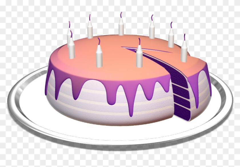 Happy Birthday - Birthday Cake Clipart