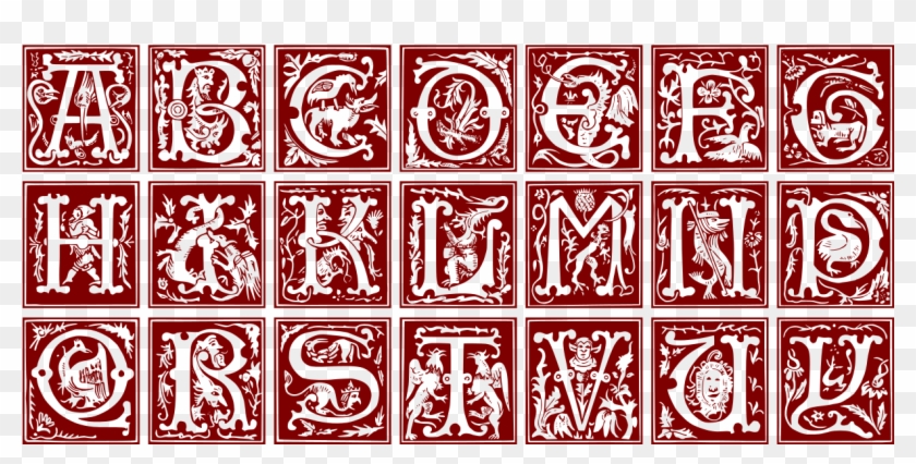 File - Ornamental Alphabet - 16th Century - Svg - Alphabet 16th Century Clipart #1632404