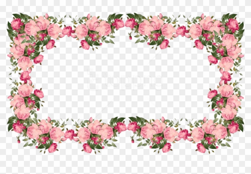 Free Png Flowers Borders Transparent Png - Vintage Flower Borders Png Clipart