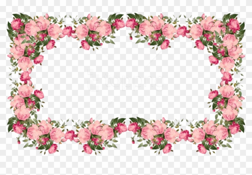 Free Png Flowers Borders Transparent Png - Vintage Flower Borders Png Clipart #1632566