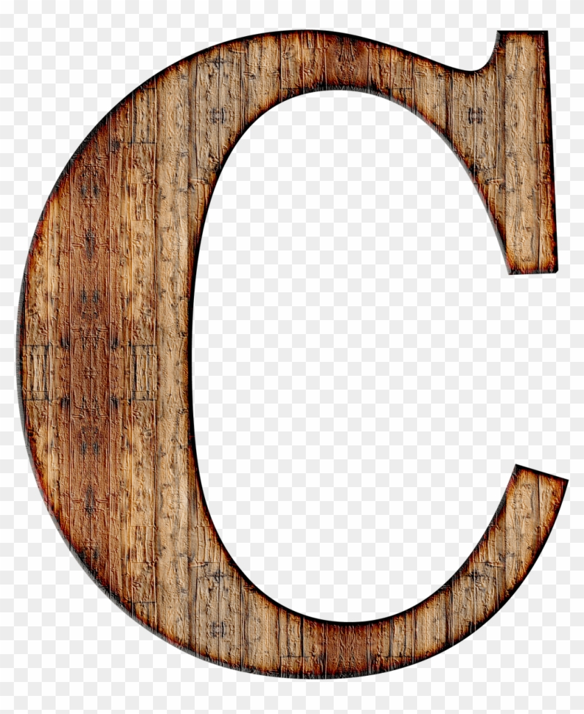 Wooden Capital Letter C - Letter C Png Clipart