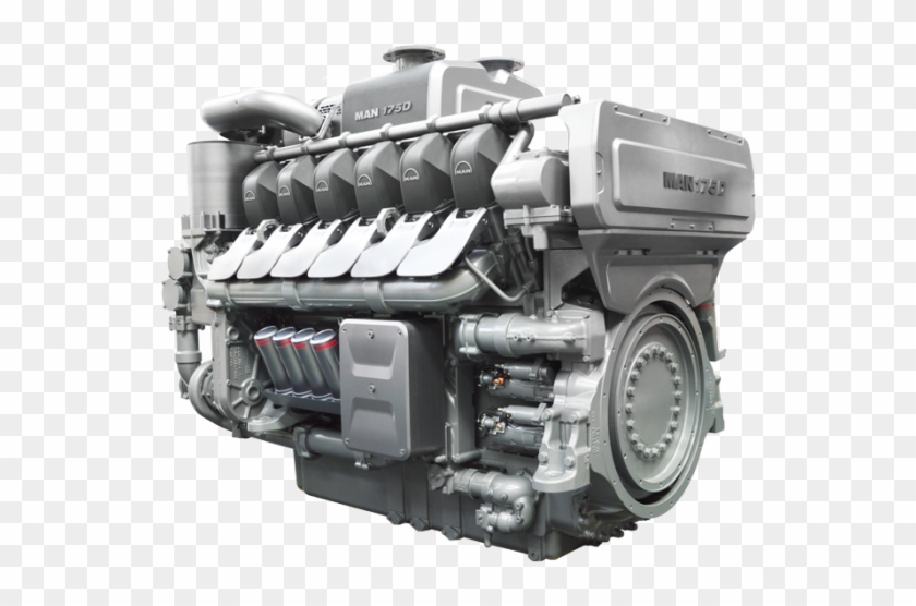 With The Engine Family 175d Our Customer Man Diesel - Man Diesel Engine Png Clipart #1632816