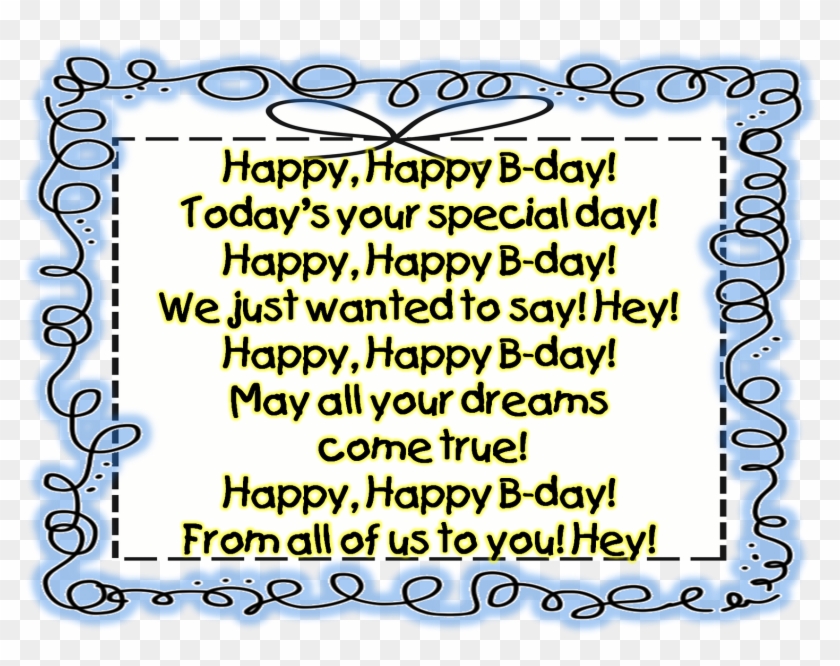 Annette - Write Happy Birthday Song Clipart