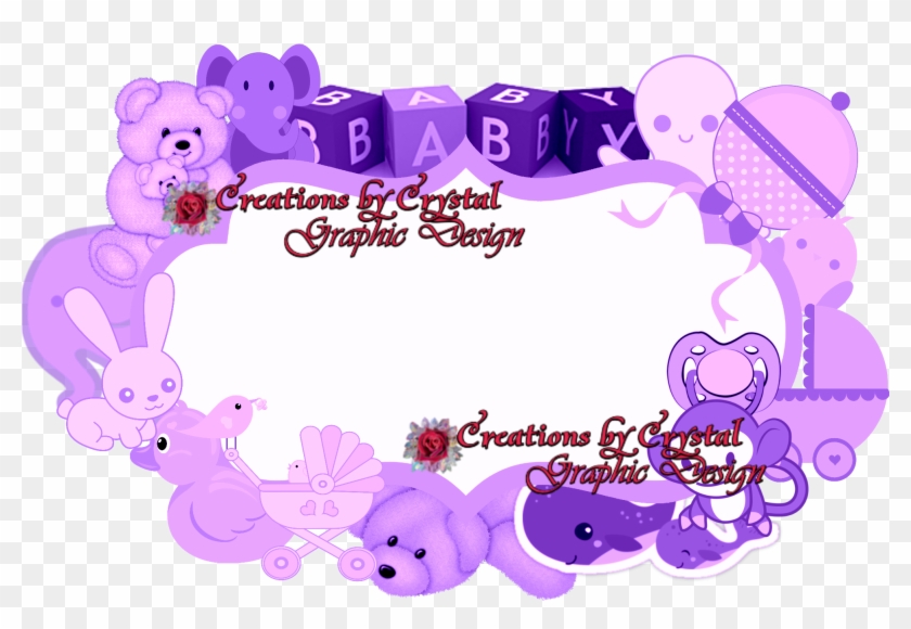 Cbycgraphicdesign Custom Borders Baby Birth Announcements, Clipart #1633006