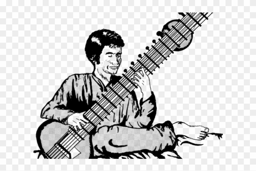 Sitar Clipart Sangeet - Sitar Png Transparent Png #1633010
