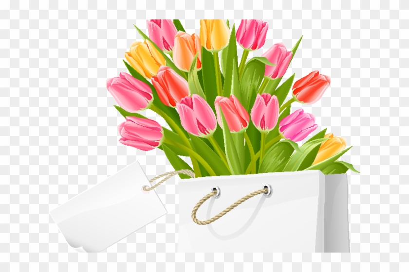 Tulip Clipart Flower Bookey - Tulip Flowers - Png Download