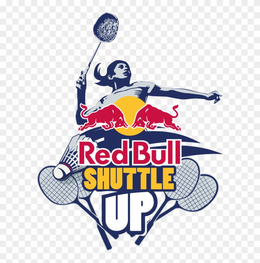 Red Bull Shuttle Up - Logo Badminton Tournament Clipart