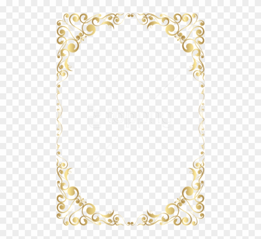 Free Png Download Border Frame Gold Clipart Png Photo - Marcos Para Cartas Png Transparent Png #1633619