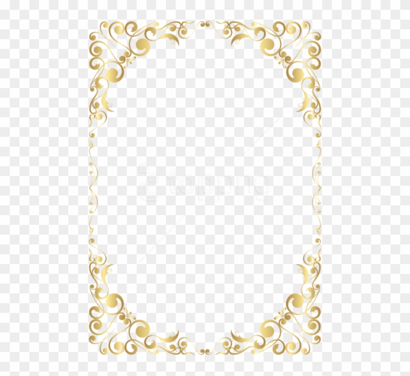 Free Png Download Border Frame Gold Clipart Png Photo - Marcos Para Cartas Png Transparent Png
