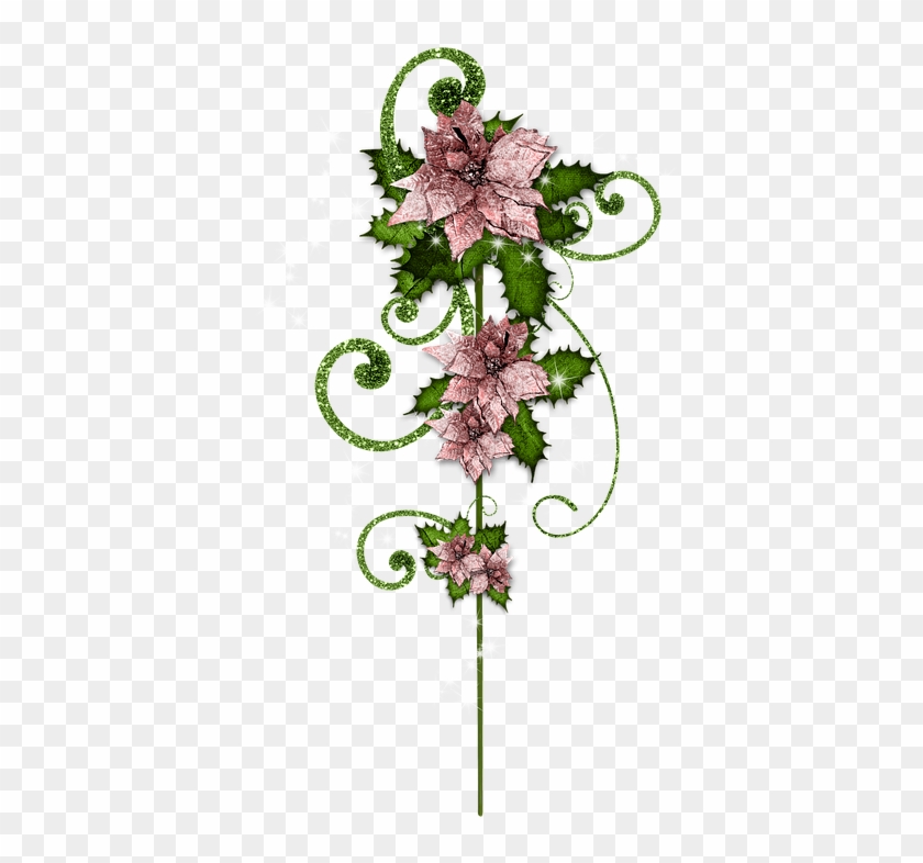 Christmas, Pousette, Christmas Star, Jewelry, Scenery - Artificial Flower Clipart #1634452