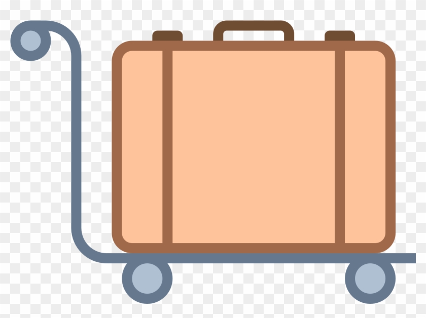 Image - Luggage Trolley Clipart - Png Download