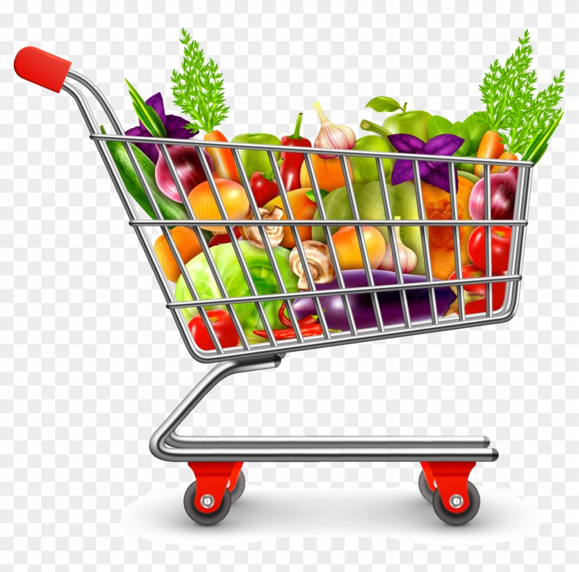 Icon Supermarket Cart Transprent Png Free - Full Shopping Cart Transparent Background Clipart