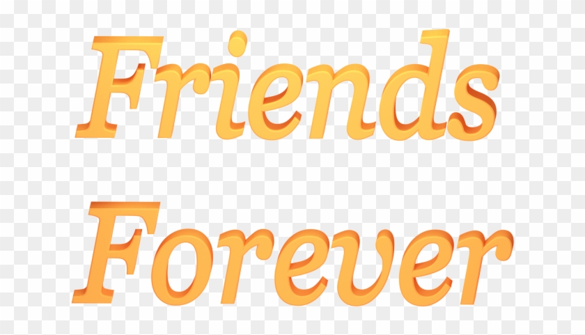 Clip Art Of - Friends Forever Png Text Transparent Png