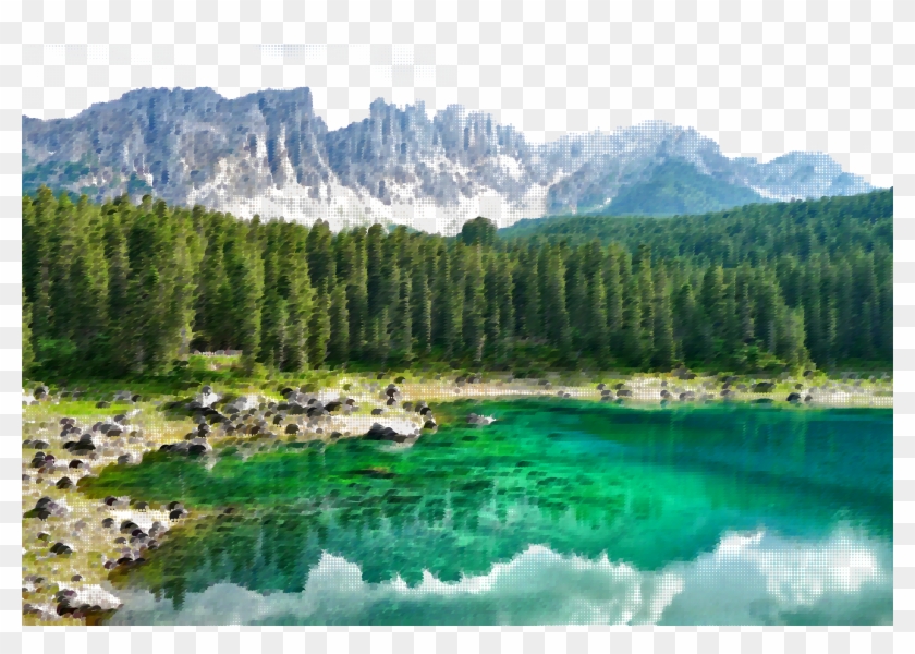 This Free Icons Png Design Of Surreal Bergsee Lake Clipart #1634939