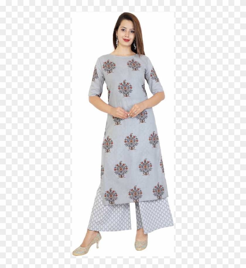 Stylum Casual Floral Print Women's Kurti - Libas Kurti With Palazzo Clipart