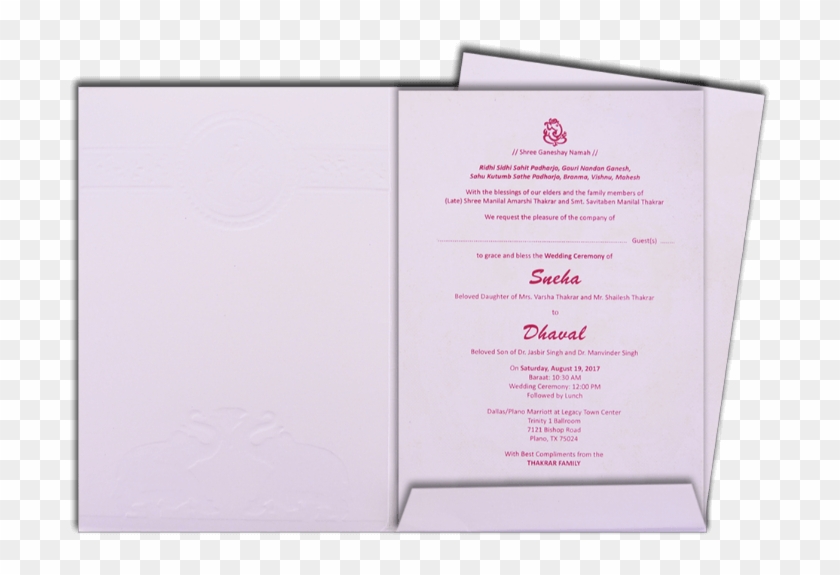 Hindu Wedding Cards - Brochure Clipart