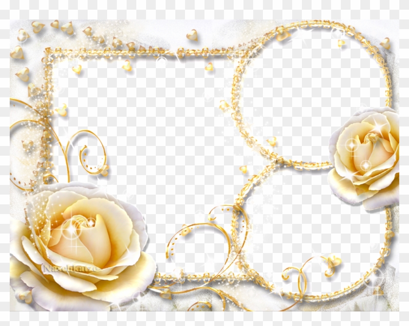 Simple Flowers Frames - Wedding Frame Psd Clipart