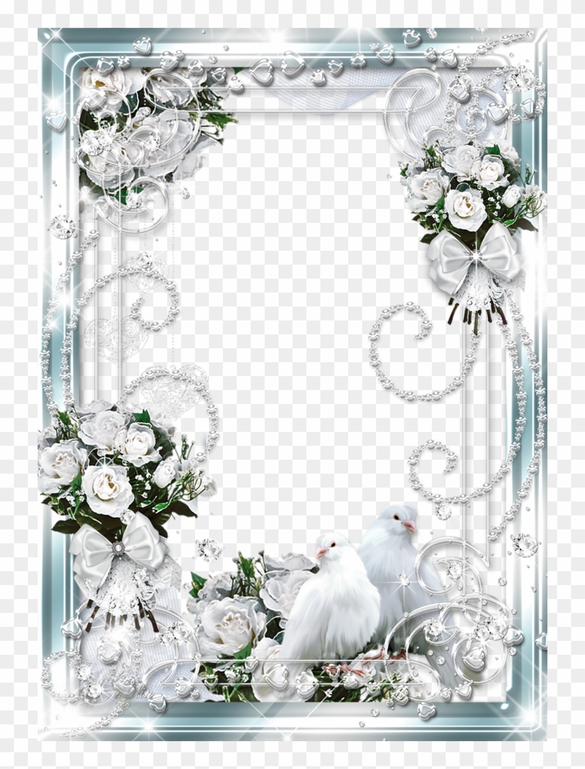 Wedding Bells Border Png Download - Wedding Frame White Png Clipart #1635231