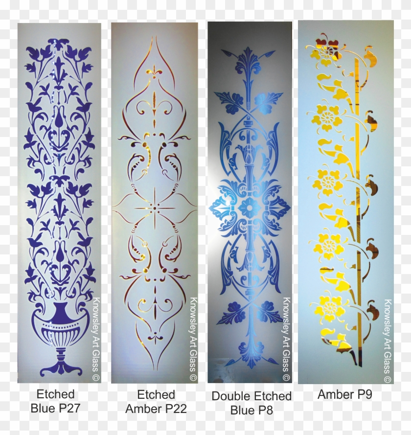Price For Colour Inlaid Sizes Up To 305mmx1120mm, If - Glass Color Etching Designs Clipart #1635322