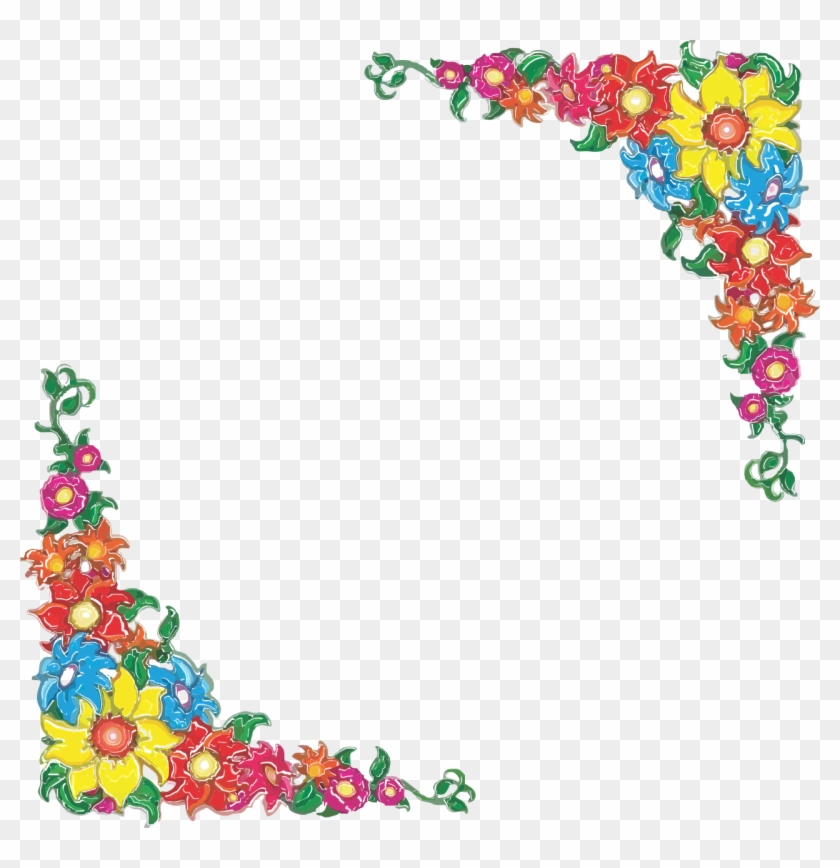 Mexican Flower Border Clip Art - Png Download #1635371