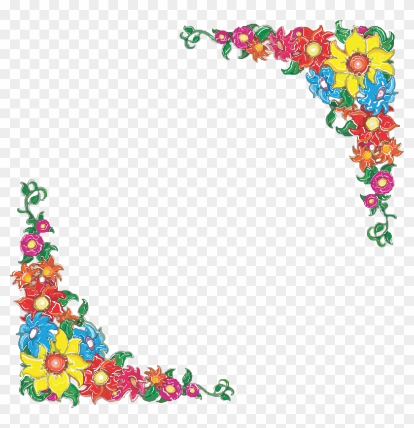 Mexican Flower Border Clip Art - Png Download