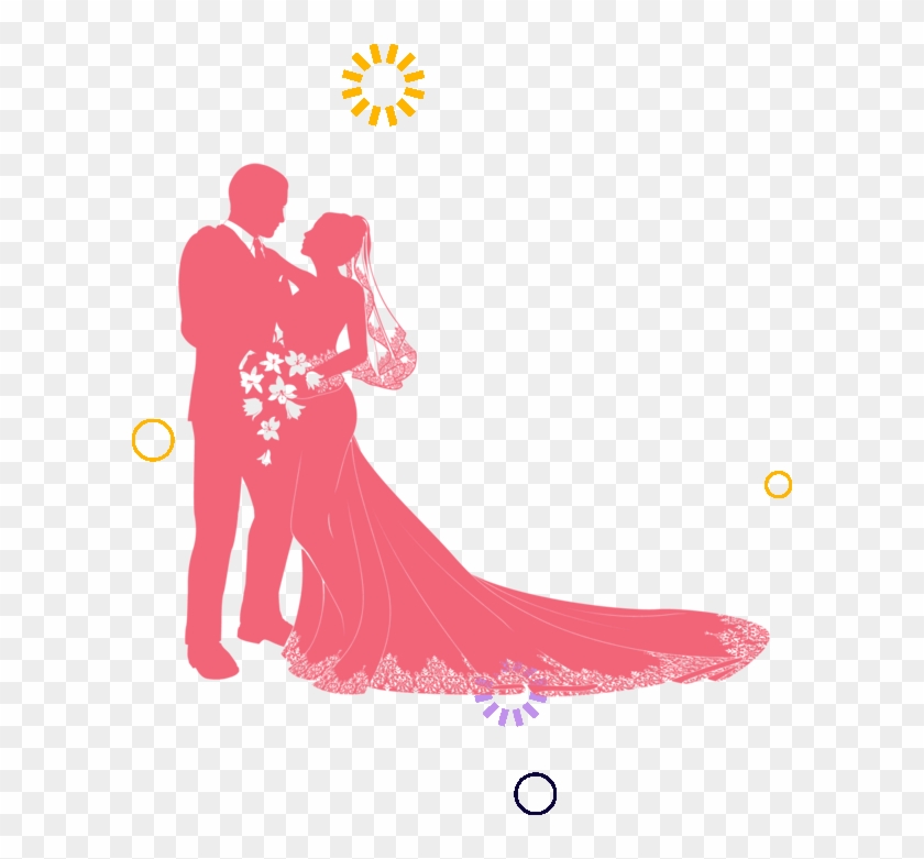 Elshaddai Christian Bridal Shop - Wedding Couple Vector Png Clipart #1635602