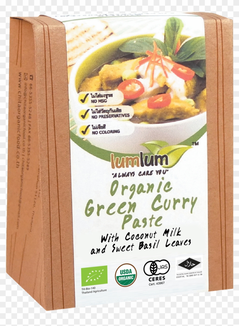 Organic Green Curry Paste With Coconut Milk & Sweet - Green Curry Clipart #1636629