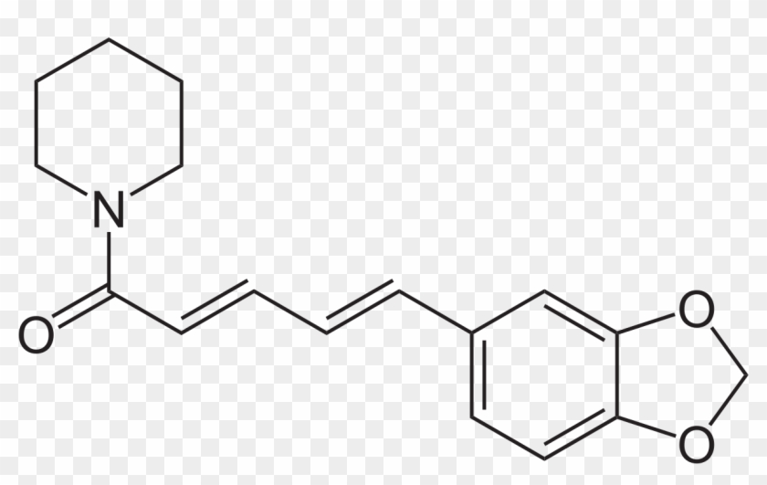 Piperidine 1 [5 1 Oxo 2,4 Pentadienyl]piperidine - Enol Form Of Curcumin Clipart