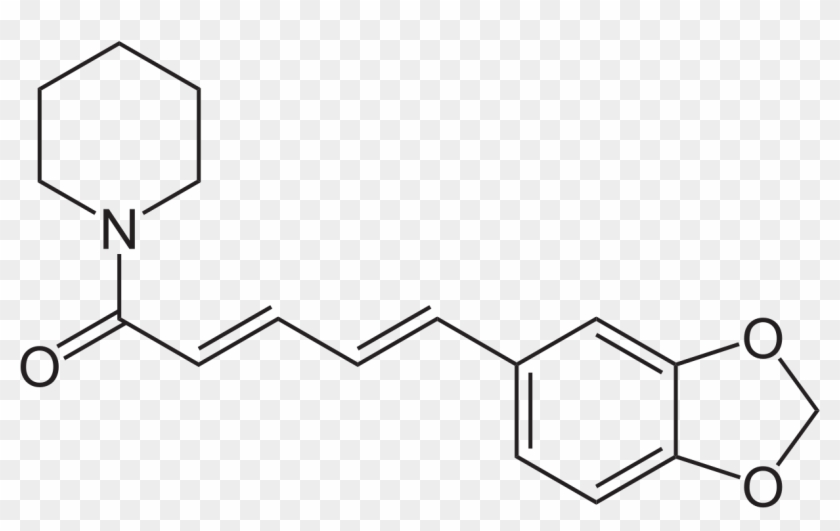 Piperidine 1 [5 1 Oxo 2,4 Pentadienyl]piperidine - Enol Form Of Curcumin Clipart #1636879