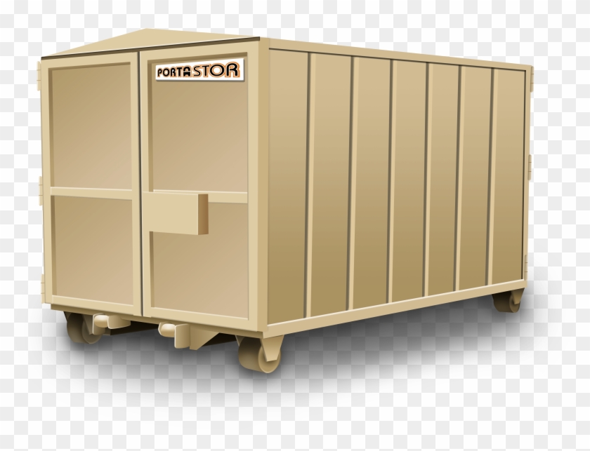 12x8x8 Roll Off Container - Plywood Clipart