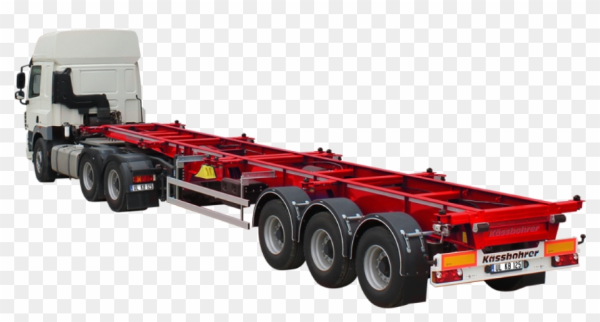 Container - Europe Container Trailer Chassis Clipart