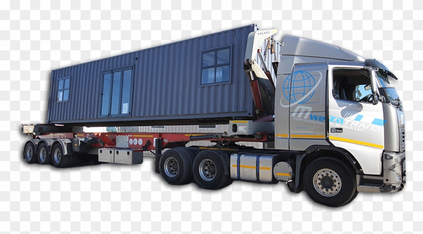 The Containers Are Being Manufactured In The Factory - Trailer Truck Clipart