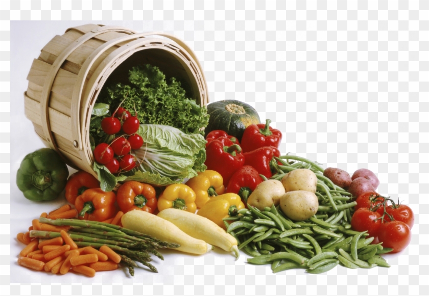 Vegan Food Transparent Image - Cesto Con Frutta E Verdura Clipart