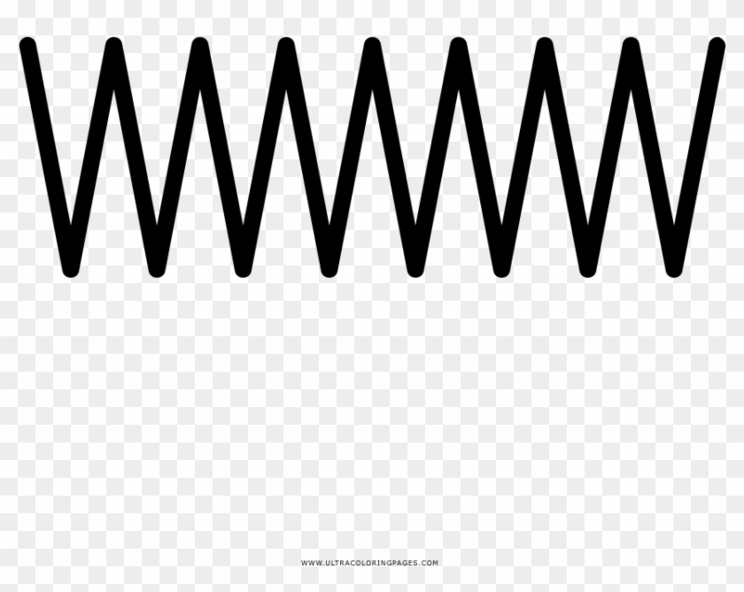 Zig Zag Coloring Page - Circle Clipart