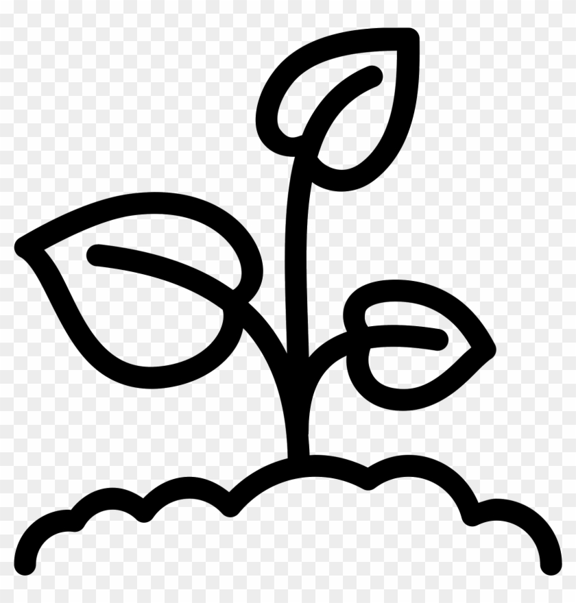 Sprout Png - Black And White Sprouts Clip Art Transparent Png