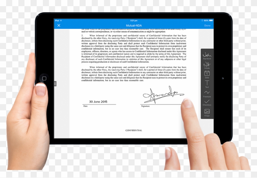 Png Signing Document Pluspng - Sign A Document Clipart #1639157