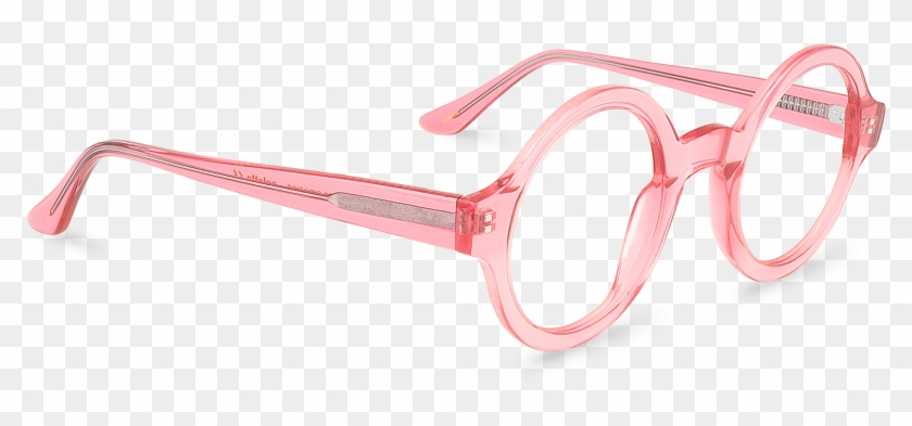 Corner View Of Arthur Round Glasses Made From Pink - Plastic Clipart #1639281